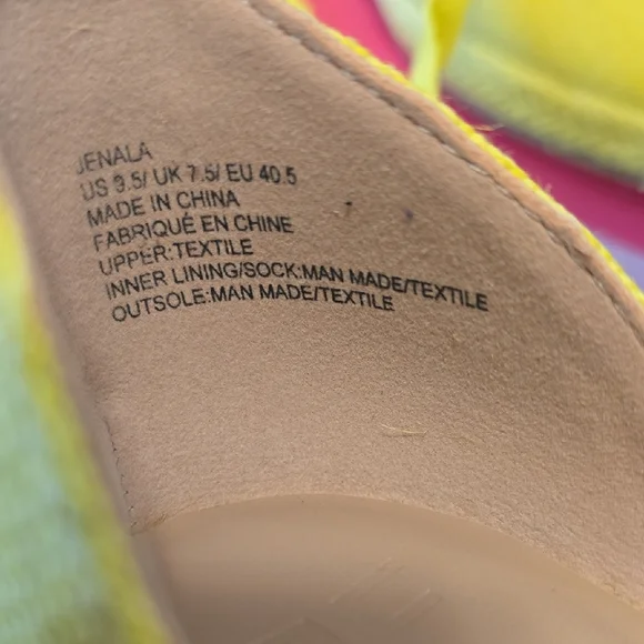 Sunny Yellow Espadrille Wedges - Picture 8 of 17